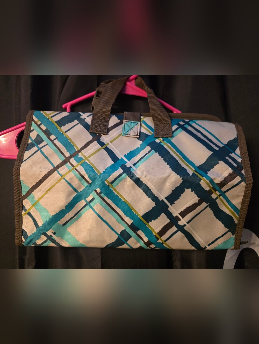 Thirty-One Vibrant Teal & Gray Travel Organizer - Picture 2 of 9